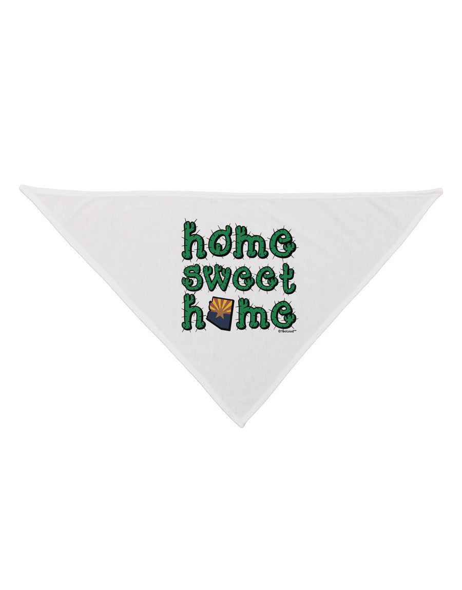 Home Sweet Home - Arizona - Cactus and State Flag Dog Bandana 26 by TooLoud-Dog Bandana-TooLoud-White-One-Size-Fits-Most-Davson Sales