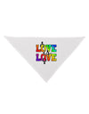 Love Is Love Lesbian Pride Dog Bandana 26-Dog Bandana-TooLoud-White-One-Size-Fits-Most-Davson Sales