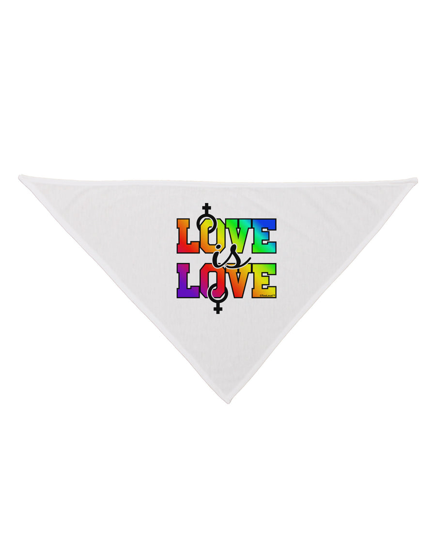 Love Is Love Lesbian Pride Dog Bandana 26-Dog Bandana-TooLoud-White-One-Size-Fits-Most-Davson Sales