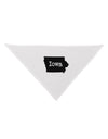 Iowa - United States Shape Dog Bandana 26 by TooLoud-Dog Bandana-TooLoud-White-One-Size-Fits-Most-Davson Sales