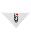 I Heart My Boston Terrier Dog Bandana 26-Dog Bandana-TooLoud-White-One-Size-Fits-Most-Davson Sales