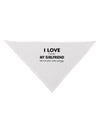 I Love My Girlfriend Videogames Dog Bandana 26-Dog Bandana-TooLoud-White-One-Size-Fits-Most-Davson Sales