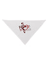 Heart Sheet Music Dog Bandana 26-Dog Bandana-TooLoud-White-One-Size-Fits-Most-Davson Sales