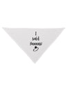 TooLoud I said Yaaas! Dog Bandana 26 Inch-Dog Bandana-TooLoud-White-One-Size-Fits-Most-Davson Sales