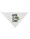 One Lucky Dad Shamrock Dog Bandana 26 Inch-Dog Bandana-TooLoud-White-One-Size-Fits-Most-Davson Sales