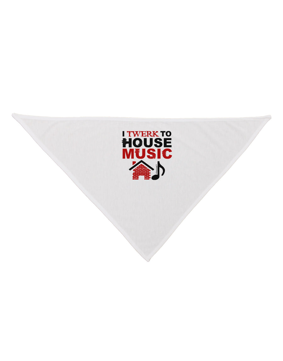 Twerk To House Dog Bandana 26-Dog Bandana-TooLoud-White-One-Size-Fits-Most-Davson Sales