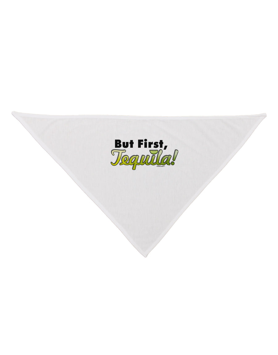 But First Tequila Dog Bandana 26-Dog Bandana-TooLoud-White-One-Size-Fits-Most-Davson Sales