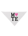 Matching Soulmate Design - Mate - Pink Dog Bandana 26 by TooLoud-Dog Bandana-TooLoud-White-One-Size-Fits-Most-Davson Sales