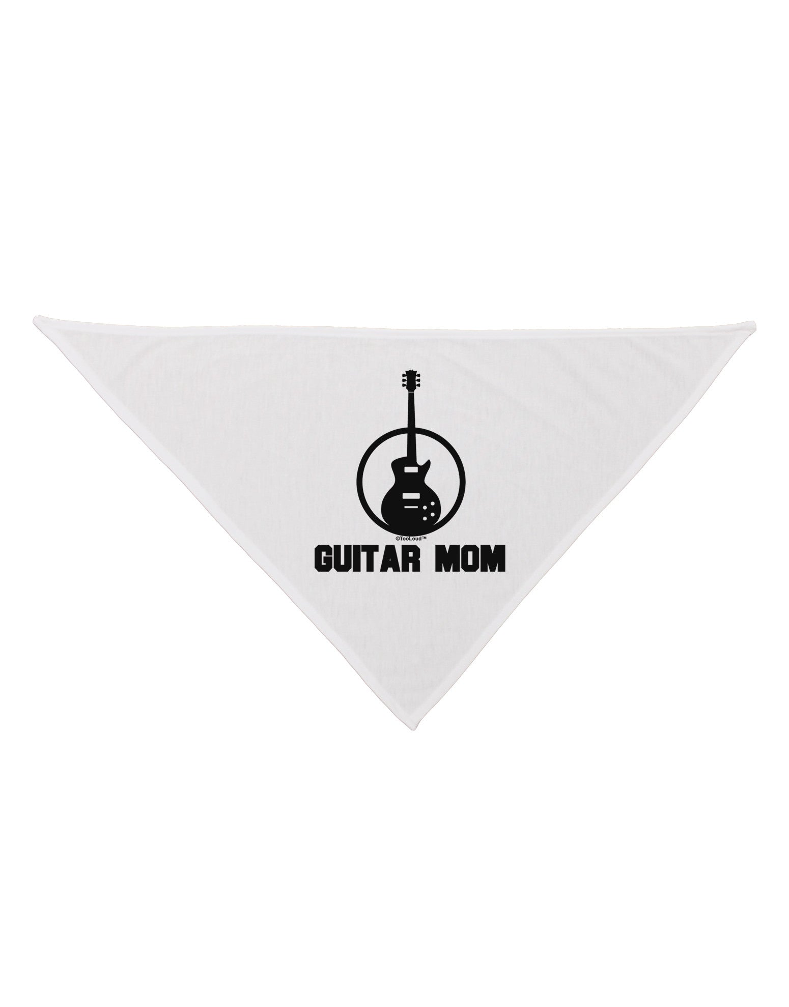 Guitar Mom - Mother's Day Design Dog Bandana 26"-Dog Bandana-TooLoud-White-One-Size-Fits-Most-Davson Sales