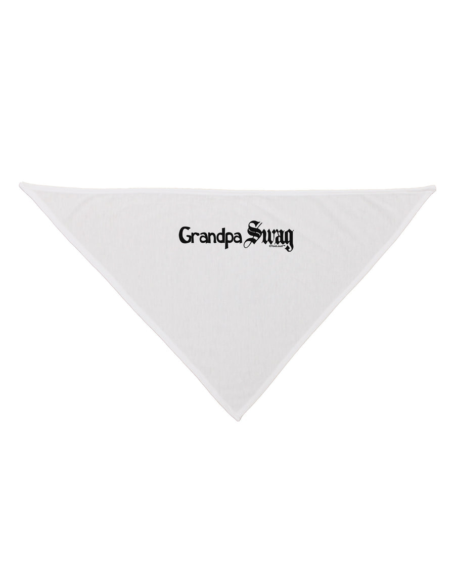 Grandpa Swag Text Dog Bandana 26 by TooLoud-Dog Bandana-TooLoud-White-One-Size-Fits-Most-Davson Sales