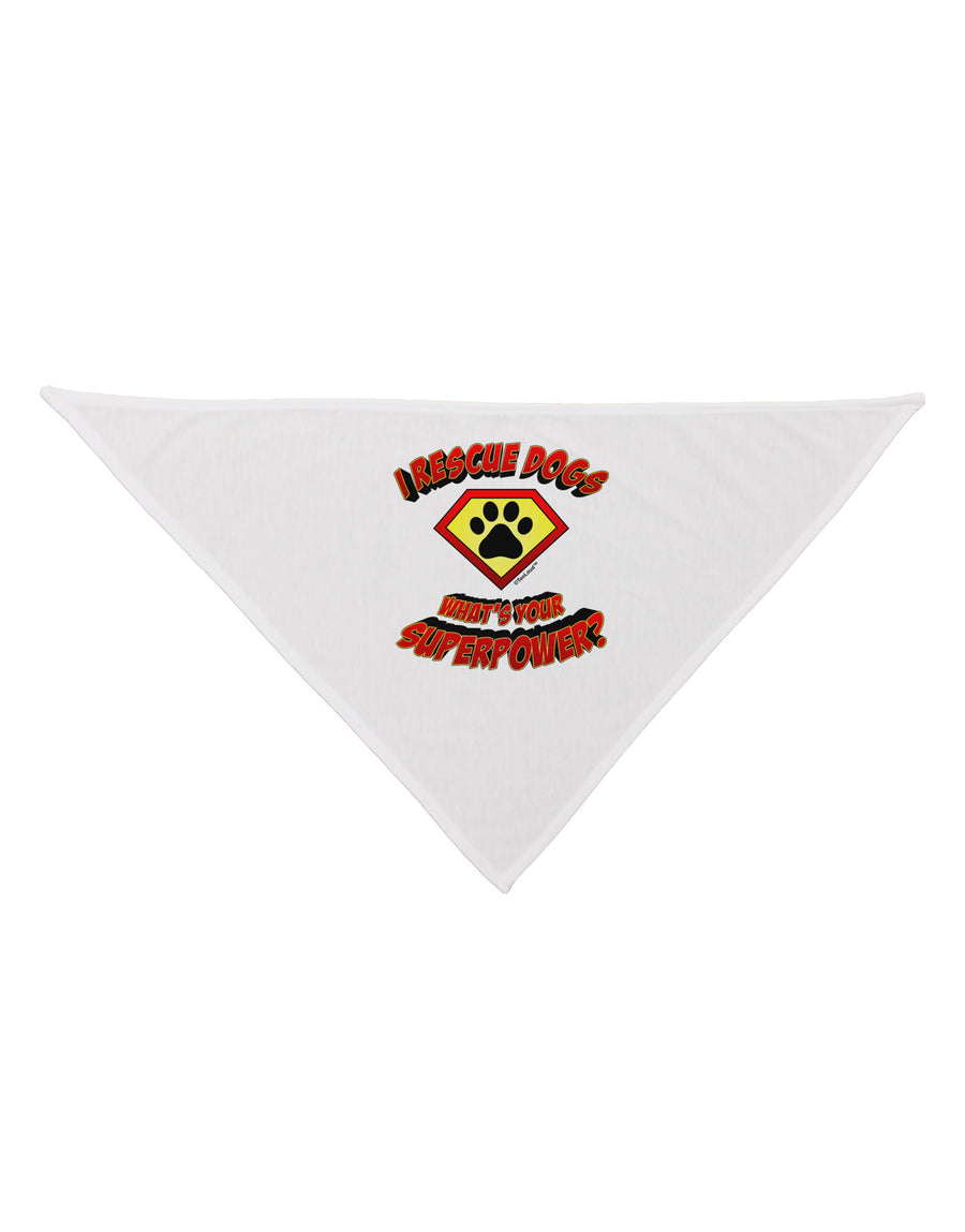 Rescue Dogs - Superpower Dog Bandana 26-Dog Bandana-TooLoud-White-One-Size-Fits-Most-Davson Sales