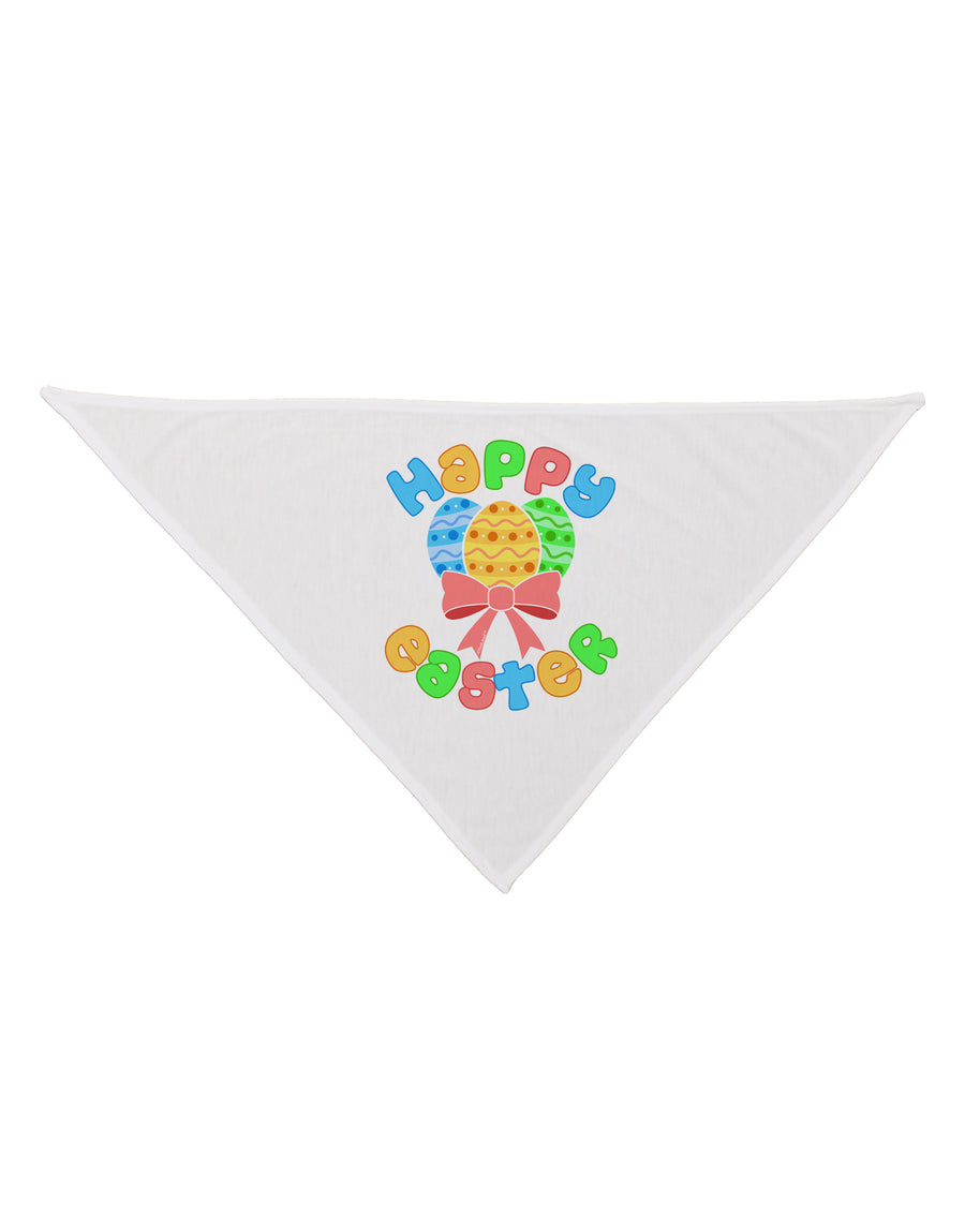 Happy Easter Easter Eggs Dog Bandana 26 by TooLoud-Dog Bandana-TooLoud-White-One-Size-Fits-Most-Davson Sales