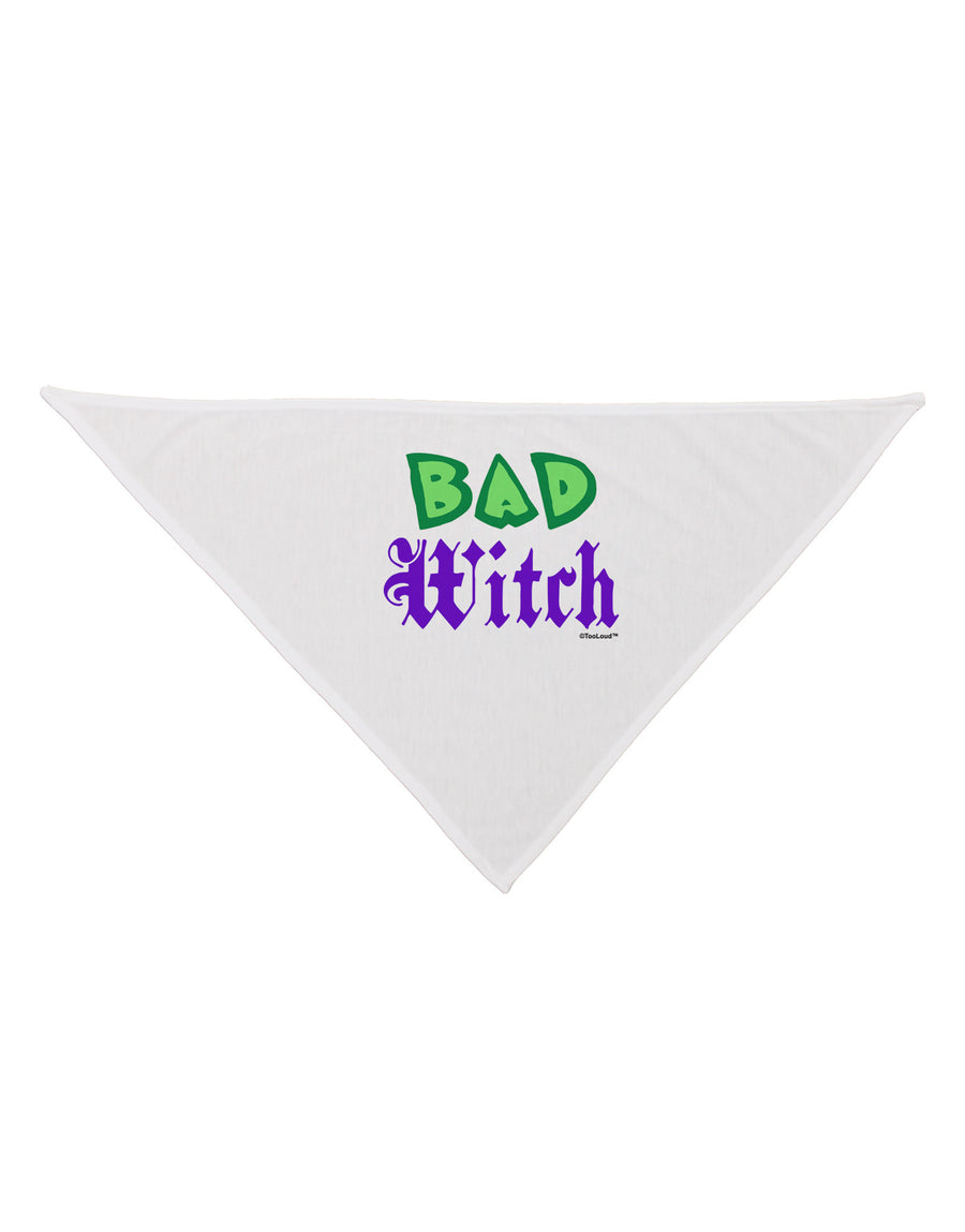 Bad Witch Color Green Dog Bandana 26-Dog Bandana-TooLoud-White-One-Size-Fits-Most-Davson Sales