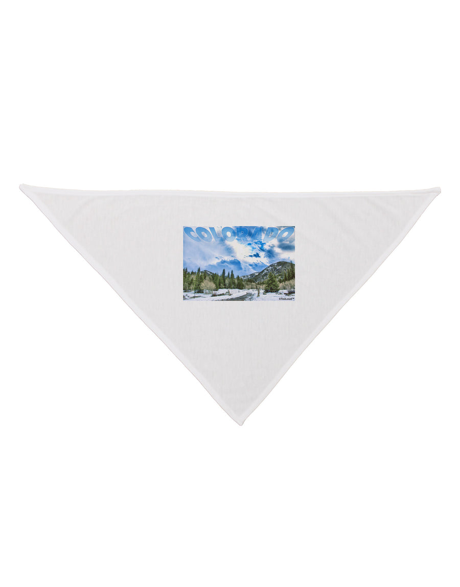 El Dora CO with Text Dog Bandana 26-Dog Bandana-TooLoud-White-One-Size-Fits-Most-Davson Sales