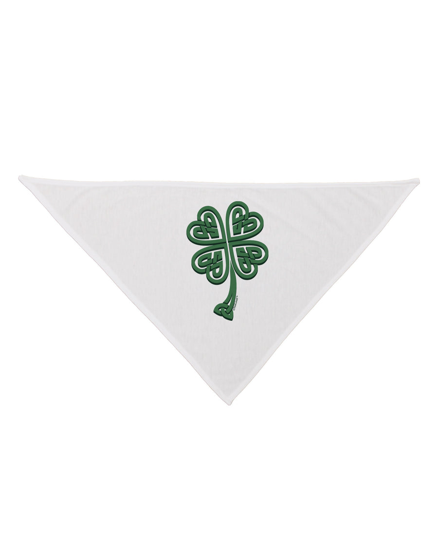 3D Style Celtic Knot 4 Leaf Clover Dog Bandana 26-Dog Bandana-TooLoud-White-One-Size-Fits-Most-Davson Sales