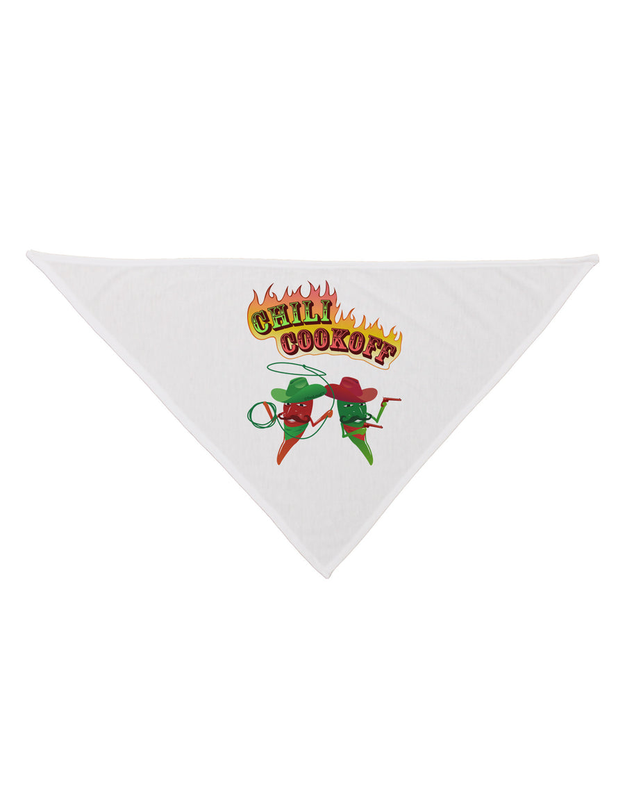 Cowboy Chili Cookoff Dog Bandana 26-Dog Bandana-TooLoud-White-One-Size-Fits-Most-Davson Sales