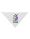 Unicorn Attitude Dog Bandana 26 Inch-Dog Bandana-TooLoud-White-One-Size-Fits-Most-Davson Sales