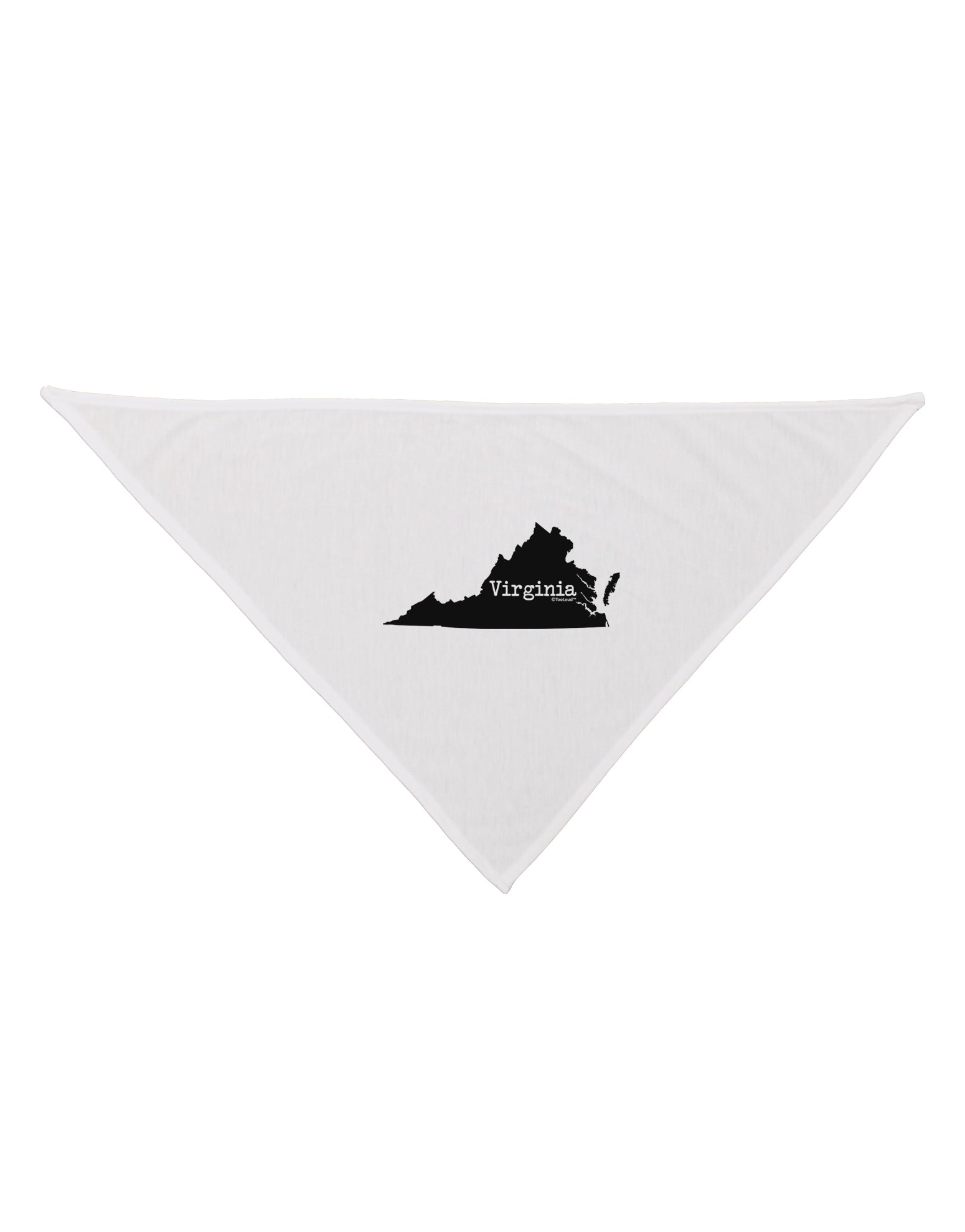 Virginia - United States Shape Dog Bandana 26 by TooLoud-Dog Bandana-TooLoud-White-One-Size-Fits-Most-Davson Sales