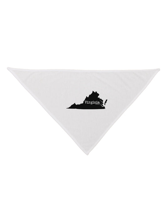 Virginia - United States Shape Dog Bandana 26 by TooLoud-Dog Bandana-TooLoud-White-One-Size-Fits-Most-Davson Sales