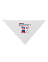 Proud Democrat Checkmark Dog Bandana 26-Dog Bandana-TooLoud-White-One-Size-Fits-Most-Davson Sales