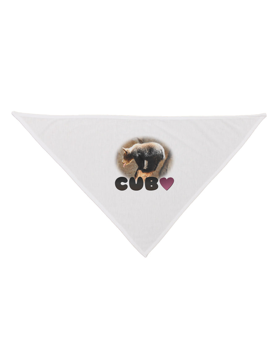 Balancing Bear Cub with Text Dog Bandana 26-Dog Bandana-TooLoud-White-One-Size-Fits-Most-Davson Sales