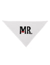 Matching Mr and Mrs Design - Mr Bow Tie Dog Bandana 26 by TooLoud-Dog Bandana-TooLoud-White-One-Size-Fits-Most-Davson Sales