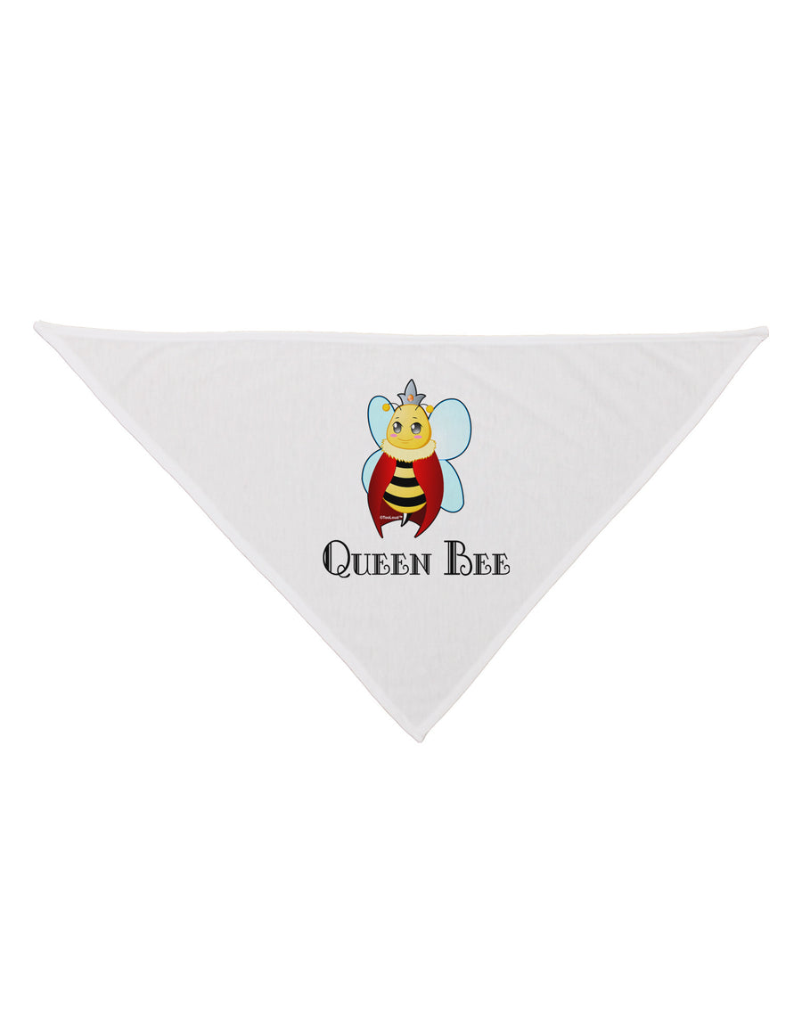 Queen Bee Text Dog Bandana 26"-Dog Bandana-TooLoud-White-One-Size-Fits-Most-Davson Sales