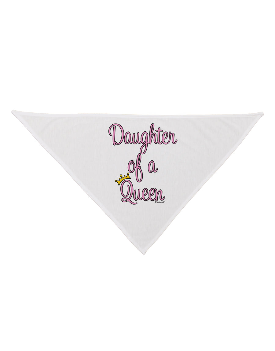 Daughter of a Queen - Matching Mom and Daughter Design Dog Bandana 26 by TooLoud-Dog Bandana-TooLoud-White-One-Size-Fits-Most-Davson Sales