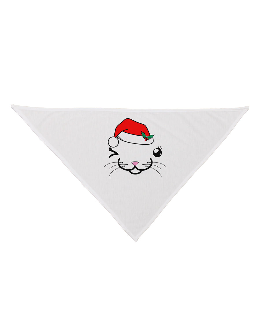 Kyu-T Face Kattia Santa Hat Girl Cat Dog Bandana 26-Dog Bandana-TooLoud-White-One-Size-Fits-Most-Davson Sales