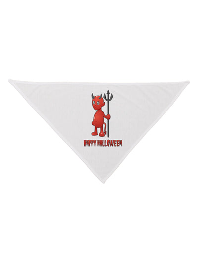 Cute Devil - Happy Halloween Design Dog Bandana 26-Dog Bandana-TooLoud-White-One-Size-Fits-Most-Davson Sales