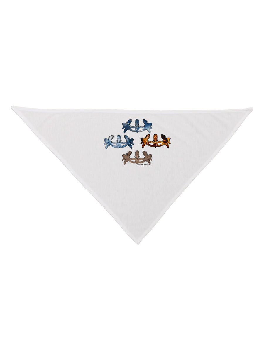 Four Elemental Masquerade Masks Dog Bandana 26 by TooLoud-Dog Bandana-TooLoud-White-One-Size-Fits-Most-Davson Sales