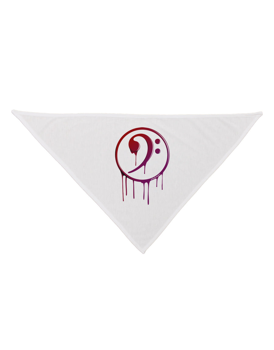 Dripping Bass Symbol Dog Bandana 26-Dog Bandana-TooLoud-White-One-Size-Fits-Most-Davson Sales