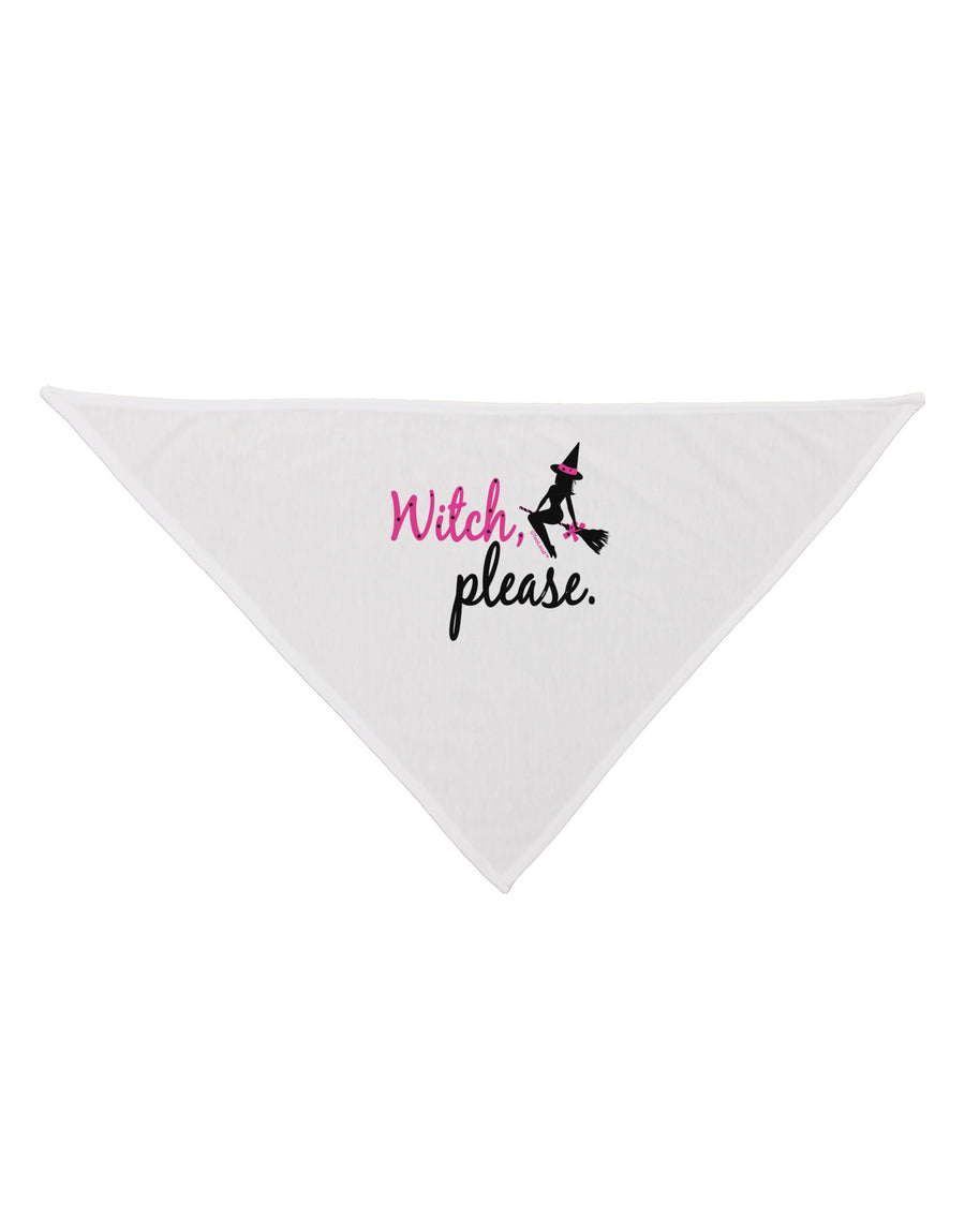 TooLoud Witch Please Dog Bandana 26"-Dog Bandana-TooLoud-White-One-Size-Fits-Most-Davson Sales