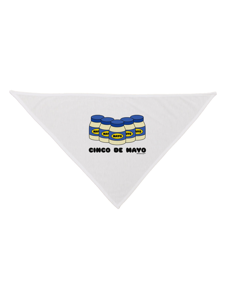 Cinco de Mayo - 5 Mayo Jars Dog Bandana 26 by TooLoud-Dog Bandana-TooLoud-White-One-Size-Fits-Most-Davson Sales