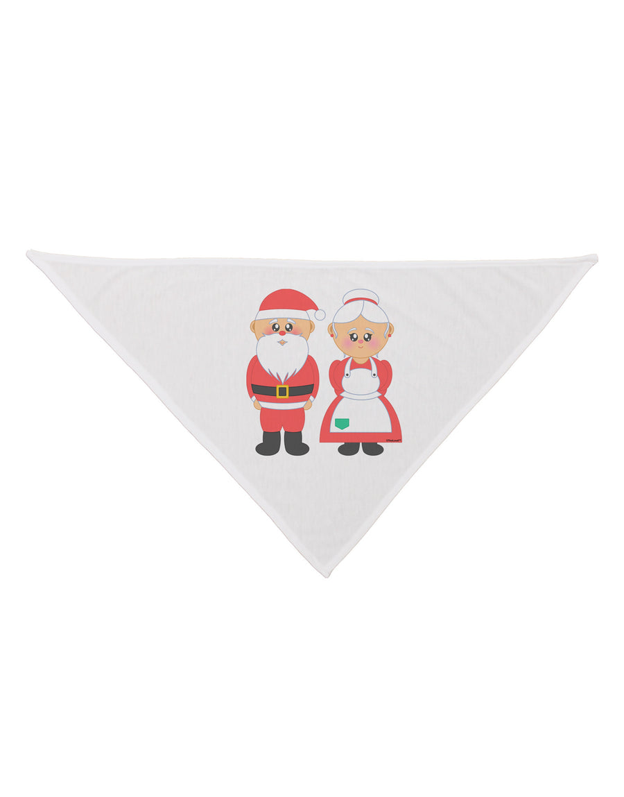 Cute Mr and Mrs Santa Claus Couple Christmas Dog Bandana 26-Dog Bandana-TooLoud-White-One-Size-Fits-Most-Davson Sales