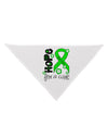 Hope for a Cure - Lime Green Ribbon Lyme Disease - Flowers Dog Bandana 26-Dog Bandana-TooLoud-White-One-Size-Fits-Most-Davson Sales