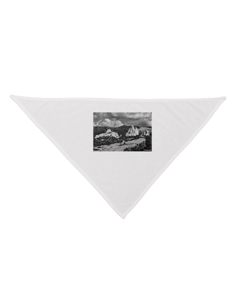 CO Mountain Forest Scene Dog Bandana 26-Dog Bandana-TooLoud-White-One-Size-Fits-Most-Davson Sales