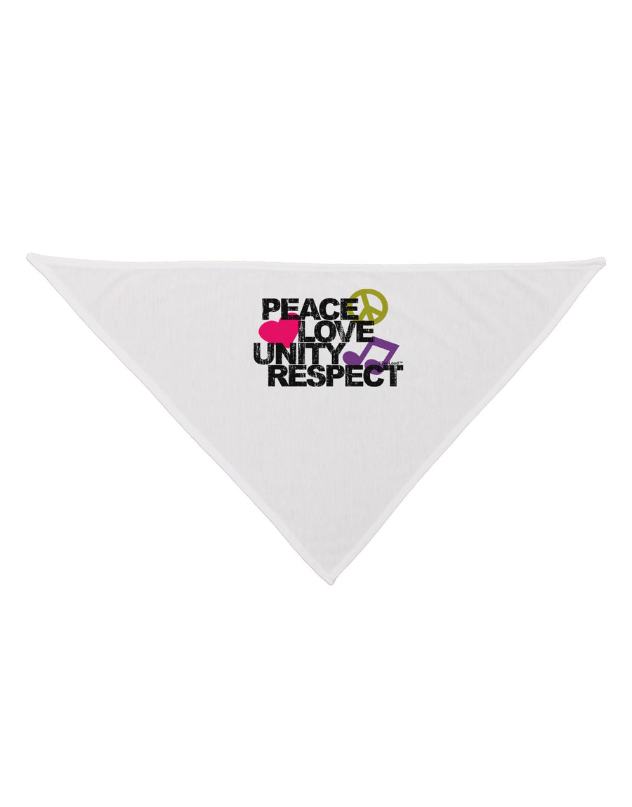 PLUR Distressed Text Dog Bandana 26-Dog Bandana-TooLoud-White-One-Size-Fits-Most-Davson Sales