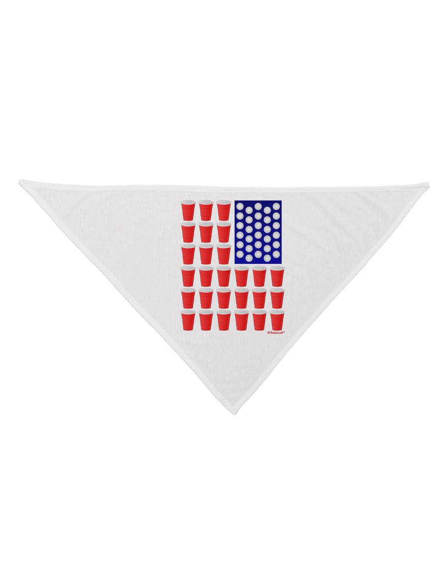 Beer Pong Flag Dog Bandana 26-Dog Bandana-TooLoud-White-One-Size-Fits-Most-Davson Sales