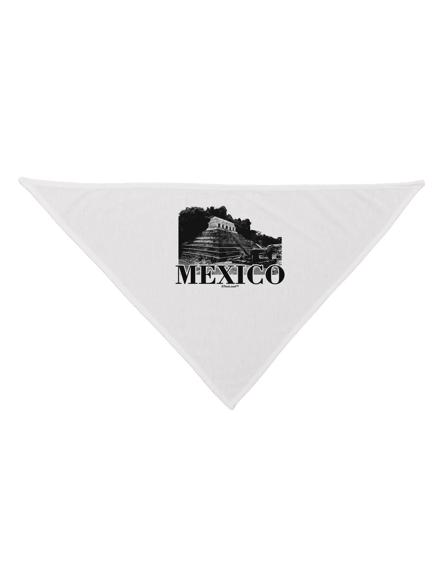 Mexico - Temple No 2 Dog Bandana 26"-Dog Bandana-TooLoud-White-One-Size-Fits-Most-Davson Sales