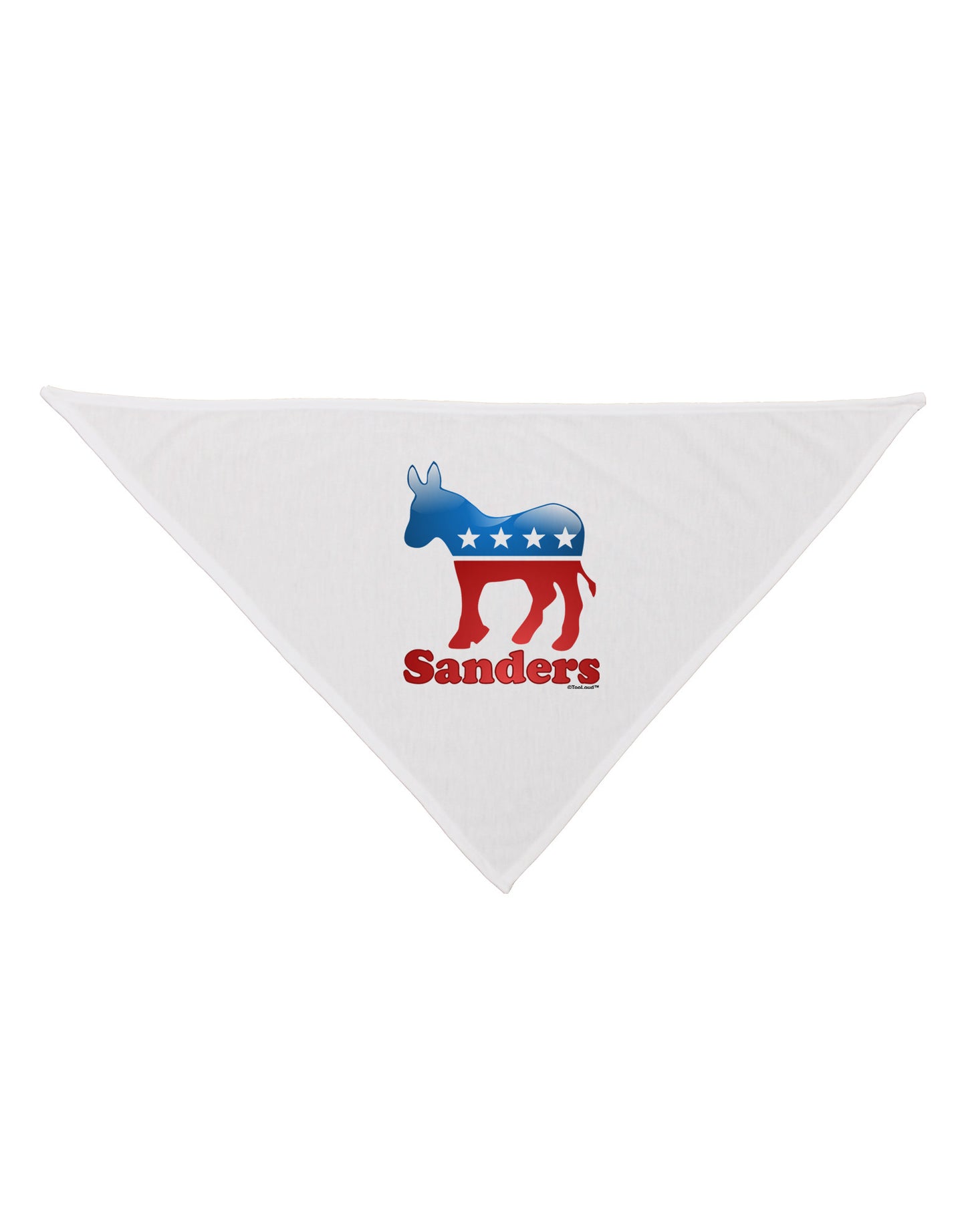 Sanders Bubble Symbol Dog Bandana 26"-Dog Bandana-TooLoud-White-One-Size-Fits-Most-Davson Sales
