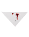 Cupid's Arrow Heart Shot Wound Dog Bandana 26-Dog Bandana-TooLoud-White-One-Size-Fits-Most-Davson Sales