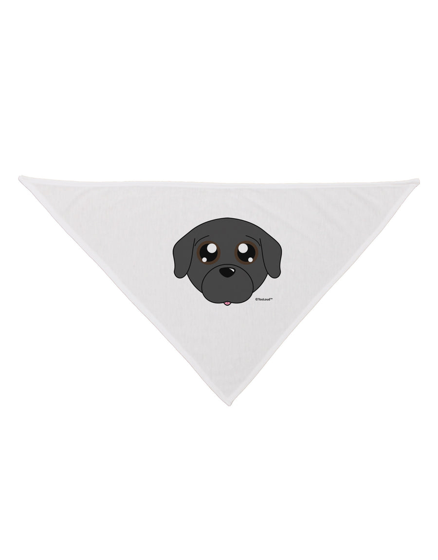 Cute Pug Dog - Black Dog Bandana 26 by TooLoud-Dog Bandana-TooLoud-White-One-Size-Fits-Most-Davson Sales