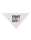 Fight for the Cure - Orange Ribbon Leukemia Dog Bandana 26-Dog Bandana-TooLoud-White-One-Size-Fits-Most-Davson Sales