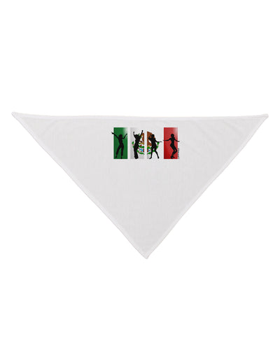 Mexican Flag - Dancing Silhouettes Dog Bandana 26 by TooLoud-Dog Bandana-TooLoud-White-One-Size-Fits-Most-Davson Sales