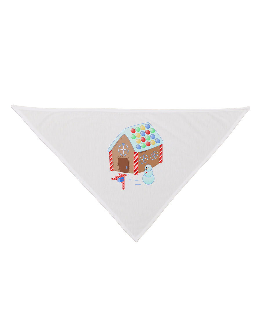 Little Gingerbread House Design #1 Dog Bandana 26 by TooLoud-Dog Bandana-TooLoud-White-One-Size-Fits-Most-Davson Sales