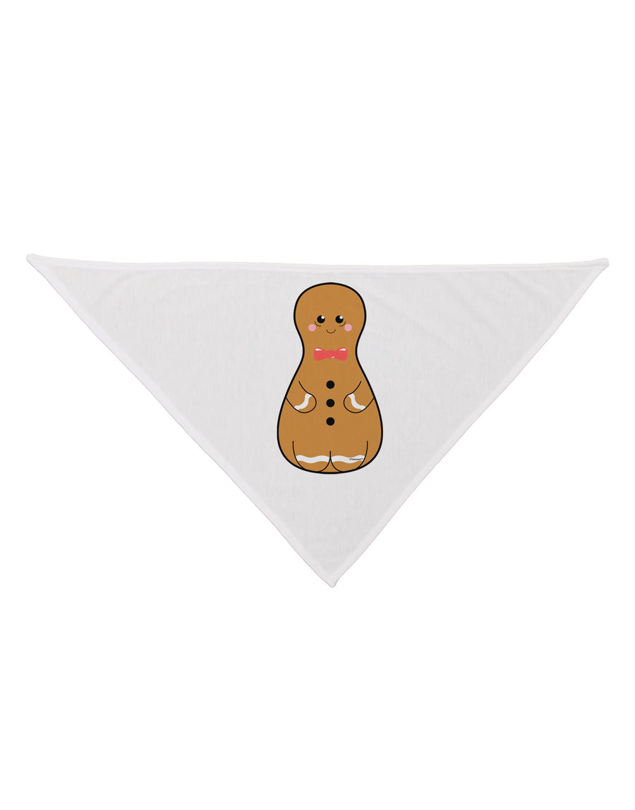 Cute Gingerbread Matryoshka Nesting Doll - Christmas Dog Bandana 26-Dog Bandana-TooLoud-White-One-Size-Fits-Most-Davson Sales