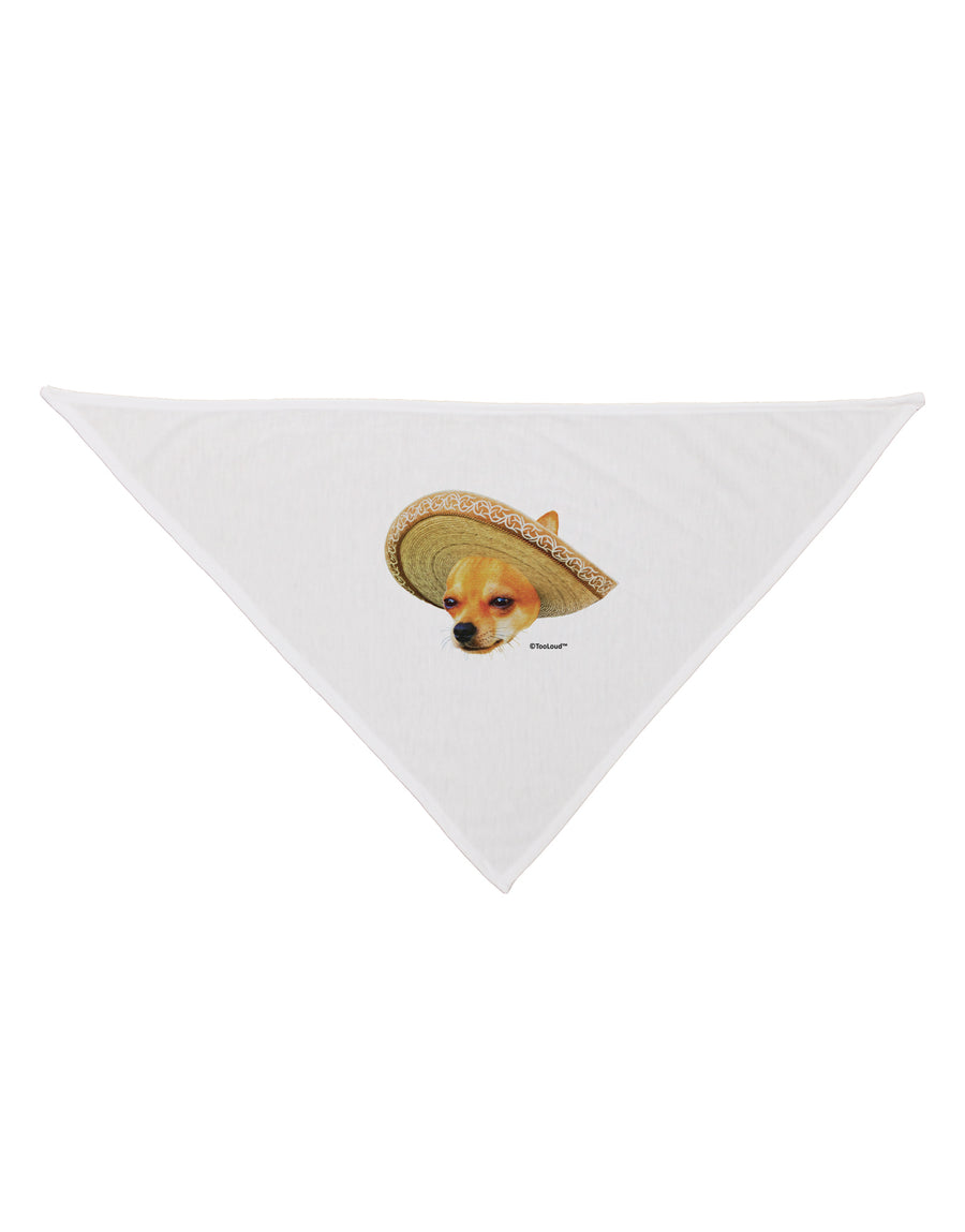 Chihuahua Dog with Sombrero - Patchwork Design Dog Bandana 26 by TooLoud-Dog Bandana-TooLoud-White-One-Size-Fits-Most-Davson Sales