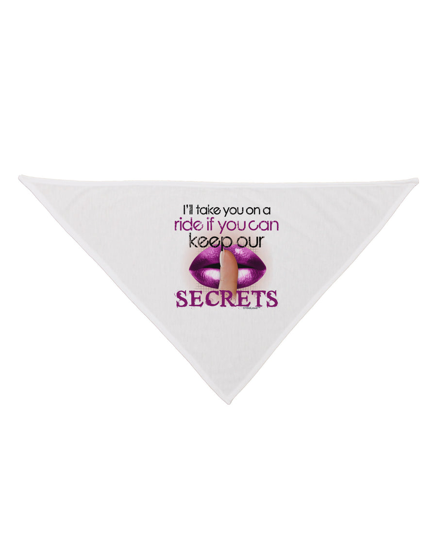 If You Can Keep Our Secrets Dog Bandana 26-Dog Bandana-TooLoud-White-One-Size-Fits-Most-Davson Sales