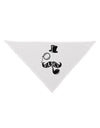 Fancy Tophat Mustache Pipe and Monocle Dog Bandana 26-Dog Bandana-TooLoud-White-One-Size-Fits-Most-Davson Sales